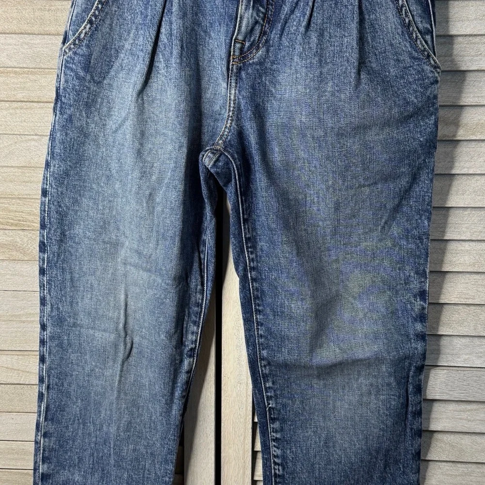 Jonathan Simkhai 80s Style High Rise Jeans 26 Vintage Wash Tapered Denim Chic